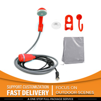 Kit de Douche Portable Compact pour Voiture, Pression d'Eau Réglable, Idéal pour le Camping - Article Populaire en Gros