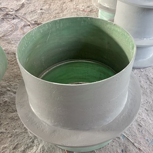 Fiberglass Pipe Fitting 90 Degree Elbow Custom Diameter Rough Surface Industrial Use - Product Image 2