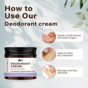 Crema Desodorante con Extracto de Plantas Naturales, Fragancia Refrescante, Crema Antitranspirante para Axilas - Product Image 6