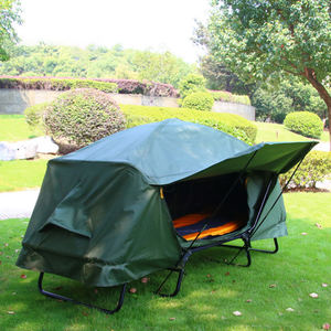 Lit de camping pliable pour 1 à 2 personnes, hors sol, lit de camping pliable, tente de camping, tente de camping à monter sur un lit pliant ou à utiliser <span class=keywords><strong>seul</strong></span> - Product Image 1