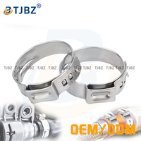 Collier de serrage réglable en acier inoxydable pour tuyau simple, collier de serrage pour ligne de carburant, collier de serrage pour tuyau, diamètre 14,5 mm, fourni par l'usine