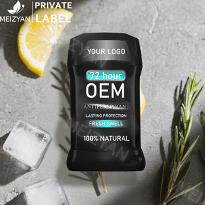 カスタムラベル100% 天然男性スピード汗防止脱臭アルミフリー脇の下ロレットスポーツ用 - Product Image 1