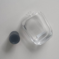 Flacon de parfum rectangulaire en verre de luxe avec un design magnifique pour hommes et femmes, emballage diffuseur