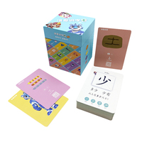 Carte flash personnalisée pour apprendre le chinois jeux de cartes de charade Vocabulaire de poche Carte flash pour les enfants