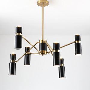 Lámpara de Araña Esférica de Vidrio Posmoderna Nórdica, Lámpara Colgante Creativa con Diseño de Molécula de Frijol Mágico para Salas de Estar, Comedores y Oficinas - Product Image 5