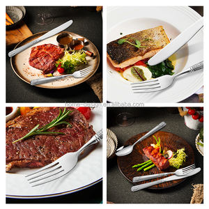 Ensemble de couverts en acier inoxydable écologique en gros, blé, 5/30 pièces, fournisseurs de couverts pour les voyages, les restaurants, les cadeaux d'affaires - Product Image 3