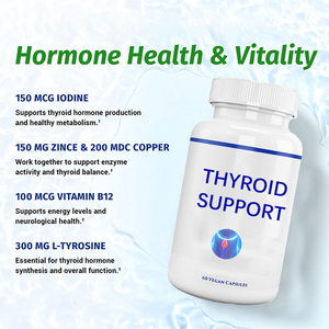 Viên nang bổ sung hỗ trợ tuyến giáp với công thức tập trung năng lượng iốt Vitamin B12 phức hợp kẽm <span class=keywords><strong>Selenium</strong></span> Ashwagandha viên nang - Product Image 4