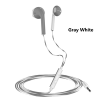 Headphone Berkabel 3.5mm Warna-warni HiFi dengan Earbud Bass Peredam Kebisingan Stereo