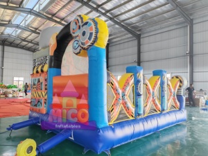 Château gonflable géant sur le thème des robots commerciaux avec toboggan pour événements et divertissements pour enfants - Product Image 6