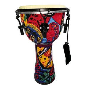 Tambour de tilleul Djembe Musical africain, grosse caisse professionnelle bon marché