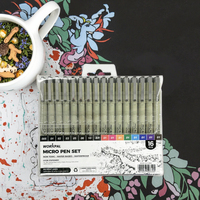 Fournitures d'art professionnelles Micro stylo ensemble dessin stylo croquis marqueurs aquarelle Fineliner stylo