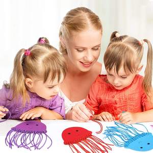 Kit de Manualidades de Fieltro para Niños, Animales Marinos, Medusas, Peces de Acuario, Decoración de Fiestas 2023 - Product Image 4