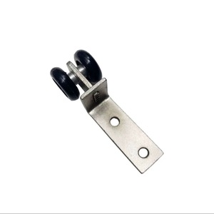 Roulette de porte coulissante silencieuse, petite roue suspendue en fer, épaisseur de paroi de 2 mm, pour portes en bois de cuisine et salle de bain - Product Image 2