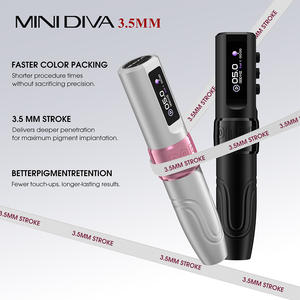 Máquina PMU Inalámbrica POPU Mini Diva al por Mayor, Pluma <span class=keywords><strong>de</strong></span> Tatuaje para Maquillaje Permanente sin Cable con Carrera <span class=keywords><strong>de</strong></span> 3.5mm, Motor sin Núcleo, Arranque <span class=keywords><strong>de</strong></span> 2V - Product Image 3