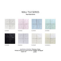 Carreaux de sol en marbre de porcelaine antidérapants certifiés de haute qualité Z125G12, 125*125mm, épaisseur 9,5mm, finition mate moderne pour salle de bain