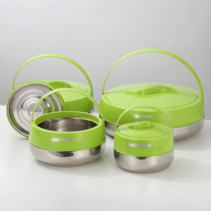 Yolecen – Ensemble chauffe-plats 4 pièces en acier inoxydable, design européen, <span class=keywords><strong>avec</strong></span> couvercles, pour fondue et boîte à lunch – Vente en gros - Product Image 2