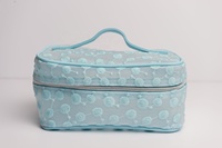 Ensemble de 4 sacs cosmétiques transparents en PVC avec logo personnalisé, grande capacité, sac de toilette en PU
