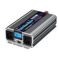 HOULI 24V 5000W 6000W 7000W Onduleur Solaire Hors Réseau avec Contrôleur et Transformateurs, Sorties Multiples 12V vers 220V 5KW