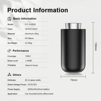 Nouvel Arrivage Diffuseur de Parfum Portable DANQ 2000mAh Machine à Parfum à Commande Tactile pour Voiture, Bureau, Hôtel, Logo Personnalisé OEM