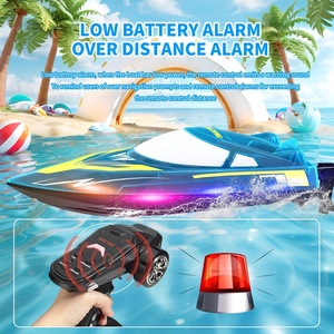 Barco teledirigido Flytec V006 de alta velocidad (30 km/h) con control remoto LED 2.4G, reinicio automático, resistente al agua, baterías, alcance de 150 m para piscina o lago. - Product Image 3