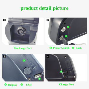 Batterie Atlas Down Tube 36V 13Ah 15Ah 48V 14Ah Li-ion pour RadRover <span class=keywords><strong>RadWagon</strong></span> RadCity Mountain Ebike E-cargo Utility Bike - Product Image 5