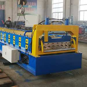Hochwertige Huatong Stahl-Dachblech-Formmaschine mit 5,5 kW Motor PLC 380V Einfach zu Bedienen für Vorgefertigte Konstruktionen - Product Image 1