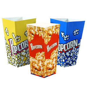 Petites boîtes à <span class=keywords><strong>pop</strong></span>-<span class=keywords><strong>corn</strong></span> en papier noir imprimées sur mesure Boîte à <span class=keywords><strong>pop</strong></span>-<span class=keywords><strong>corn</strong></span> kraft individuelle - Product Image 1
