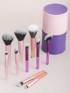 ชุดแปรงแต่งหน้าแบบพกพาขนาดเล็ก 10 ชิ้น สำหรับขายส่ง ขนแปรงสังเคราะห์ วีแกน ใช้งานสะดวก เหมาะสำหรับการเดินทาง รับผลิตแบบ OEM/ODM - Product Image 2