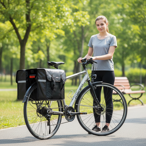 Borsa Posteriore per Bicicletta da 25L, Grande Capacità, Portapacchi per Esterni, Borse per Ciclismo <span class=keywords><strong>MTB</strong></span> e Bici da Strada, Doppia Borsa Laterale - Product Image 4