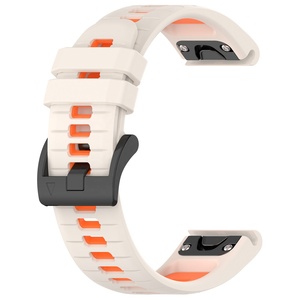 Correa de Silicona de Dos Tonos QuickFit para Relojes Garmin <span class=keywords><strong>Fenix</strong></span> 7X, 7, 6X Pro, Epix Pro, <span class=keywords><strong>Fenix</strong></span> 6 Pro, 5X, 5 Plus - Product Image 4