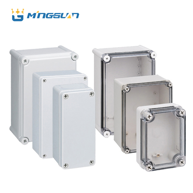 ABS Plastic PC Transparent Cover Enclosures Housing Dustproof Waterproof Junction Box IP67 Outdoor CE ROHS Certified DIN Rail