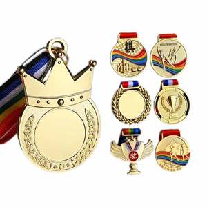 Production de médailles personnalisées pour jeux d'enfants, marathons, plaques commémoratives haut de gamme en or, argent et bronze, avec impression de logo - Product Image 2