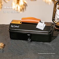 CARDSILK Souvenir Groomsman hommes affaires personnalisé mariage lumière luxe haut de gamme pratique créatif fer vide boîte-cadeau Portable