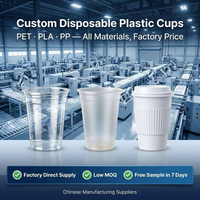 Op maat bedrukte 16 oz U-vormige PP plastic bekers met koepeldeksels voor ijskoffie, matcha, fruitthee, sap en koude dranken