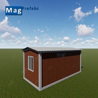 Conception portative de maison de jardin de conteneur de couleur en bois