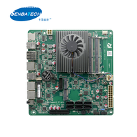 Carte mère N510S6 avec processeur quadricœur Celeron N5105, 2 ports LAN, 6 ports SATA3.0, M.2, DP HD, DDR4, carte mère industrielle 4K