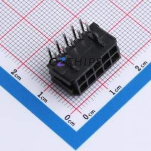 W300220KC-10PB2123 Wire-to-Board Pin Header Bent Lead Through Hole,P=3mm Connector 2x5P 3mm Right Angle Insert Micro-Fit MX 3.0 - Product Image 1
