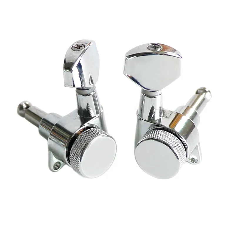1set Chrome Precise Brass Gear Locking Guitar Tuners with small handle for sale quality guitar hardware store