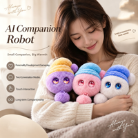 Assistant personnel de bureau IA, robot de divertissement, interaction émotionnelle, chat vocal intelligent, réponse émotionnelle en temps réel, application Wi-Fi