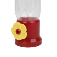 Mini mangeoires pour colibris de jardin en plastique rouge mignon, petit colibri suspendu en plein air