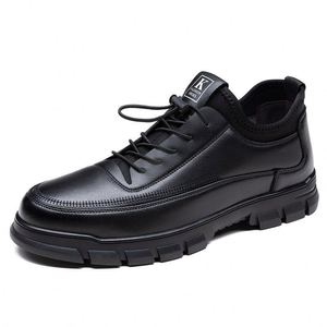 Popular <b>Men</b> <b>Shoes</b> Low Top Versatile Casual Leather <b>Shoes</b> Durable Sports Style Thick Soled Suitable for Daily <b>Work</b> and O - Product Image 6