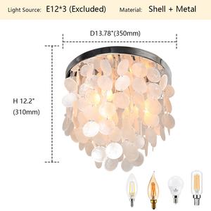 Sunsir SKD plafonniers ampoules à intensité variable coque en métal chrome plafonniers lustres de luxe - Product Image 5