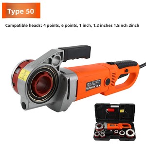 Промышленный автоматический электрический резьбонарезной станок GMTE-03, портативный, для нарезания резьбы на трубах, резьба BSPT 1/2-2 дюйма - Product Image 2