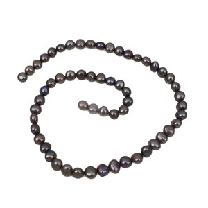 Cuentas de arroz de agua dulce naturales, cortas, gruesas, de 40 cm de largo, 5-6 mm, de luz fuerte e impecable, material para bricolaje, perlas sueltas - Product Image 5