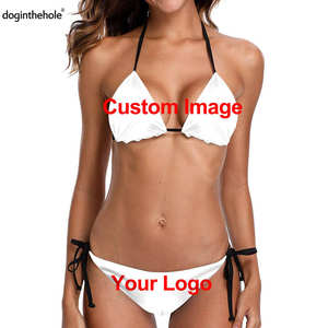 Impression personnalisée <span class=keywords><strong>République</strong></span> <span class=keywords><strong>dominicaine</strong></span> drapeau vêtements de natation en gros Premium femmes Sexy Bikini ensemble Push Up Bikinis maillots de bain vêtements de plage - Product Image 5