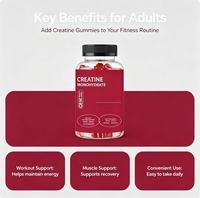 Bonbons gélifiés à la fraise Water Omega 3 DHA, complément sportif pour adultes, booster d'énergie, soutien immunitaire