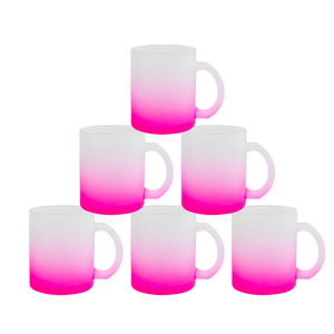 M R.R 11oz Sublimación Blanks <span class=keywords><strong>Taza</strong></span> de vidrio de color esmerilado, tazas de café con asa para transferencia de recubrimiento térmico de calor - Product Image 6