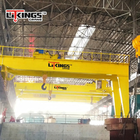 Grue portique à double poutre robuste pour levage extérieur, type MG, électrique, capacité 50, 100, 200 tonnes