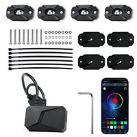 Kit de lumières de roche RVB LED super luminosité 4 6 8 12 pods Underglow Dream Color Car Neon Light pour camion ATV UTV SUV