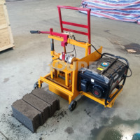 Machine à Blocs de Béton Creux de 8 Pouces et 6 Pouces à 2 Trous pour la Zambie, Alimentée par Générateur, Machine de Fabrication de Blocs Autobloquants